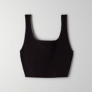 NWT ARITZIA Babaton Sculpt Knit Black Tank